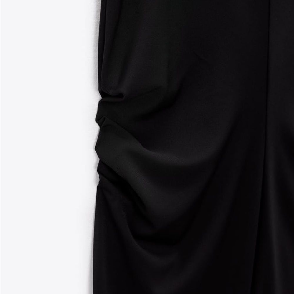 ZARA LONG COCOON DRESS - Picture 5 of 9